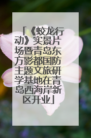 《蛟龙行动》实景片场暨青岛东方影都国防主题文旅研学基地在青岛西海岸新区开业