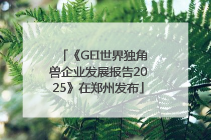 《GEI世界独角兽企业发展报告2025》在郑州发布