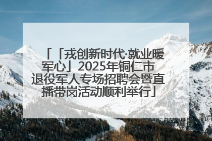 「戎创新时代·就业暖军心」2025年铜仁市退役军人专场招聘会暨直播带岗活动顺利举行