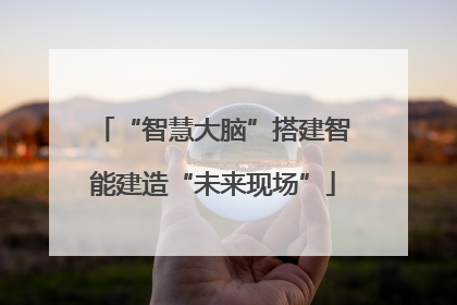 “智慧大脑”搭建智能建造“未来现场”