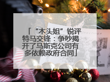 “木头姐”锐评特马交锋：争吵揭开了马斯克公司有多依赖政府合同