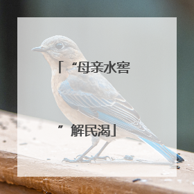 “母亲水窖”解民渴
