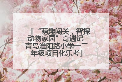 “萌趣闯关，智探动物家园”奇遇记 青岛淮阳路小学一二年级项目化乐考