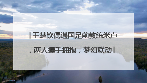 王楚钦偶遇国足前教练米卢，两人握手拥抱，梦幻联动