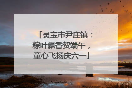 灵宝市尹庄镇：粽叶飘香贺端午，童心飞扬庆六一