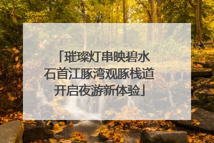 璀璨灯串映碧水 石首江豚湾观豚栈道开启夜游新体验
