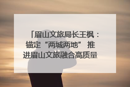 眉山文旅局长王枫：锚定“两城两地” 推进眉山文旅融合高质量发展｜文旅局长说