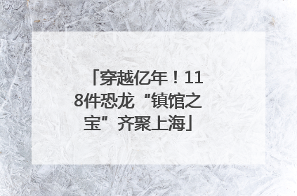 穿越亿年！118件恐龙“镇馆之宝”齐聚上海