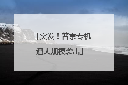 突发！普京专机遭大规模袭击