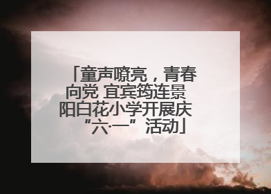 童声嘹亮，青春向党 宜宾筠连景阳白花小学开展庆“六·一”活动