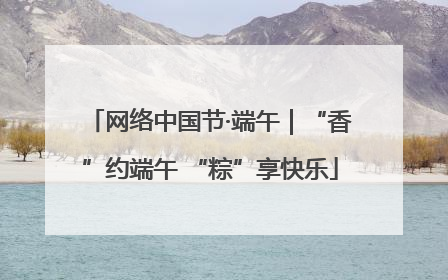 网络中国节·端午｜“香”约端午 “粽”享快乐