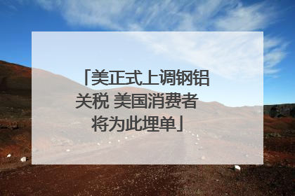美正式上调钢铝关税 美国消费者将为此埋单