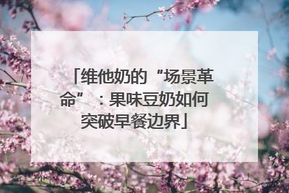 维他奶的“场景革命”：果味豆奶如何突破早餐边界
