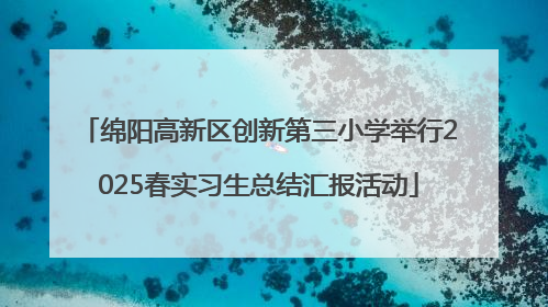 绵阳高新区创新第三小学举行2025春实习生总结汇报活动
