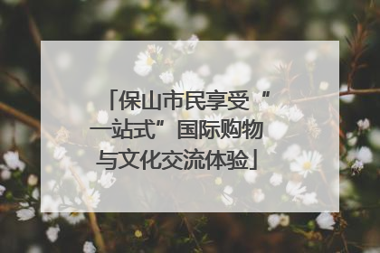 保山市民享受“一站式”国际购物与文化交流体验