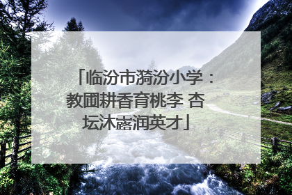临汾市漪汾小学：教圃耕香育桃李 杏坛沐露润英才