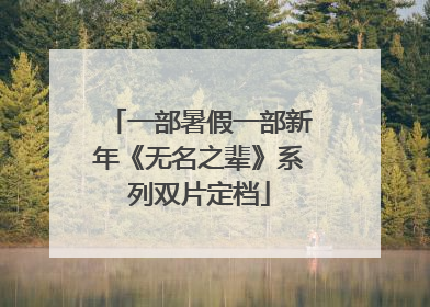 一部暑假一部新年《无名之辈》系列双片定档