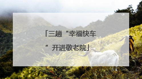三趟“幸福快车”开进敬老院