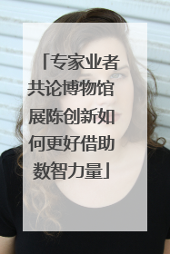 专家业者共论博物馆展陈创新如何更好借助数智力量