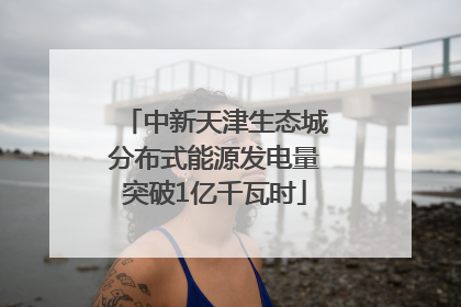 中新天津生态城分布式能源发电量突破1亿千瓦时