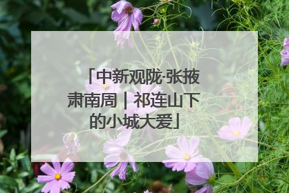 中新观陇·张掖肃南周｜祁连山下的小城大爱