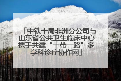 中铁十局非洲分公司与山东省公共卫生临床中心携手共建“一带一路”多学科诊疗协作网