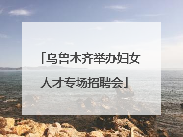 乌鲁木齐举办妇女人才专场招聘会