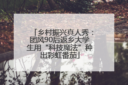 乡村振兴真人秀：团风90后返乡大学生用“科技魔法”种出彩虹番茄