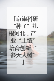 京津科研“种子”扎根河北，产业“土壤”培育创新“参天大树”