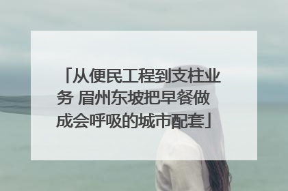 从便民工程到支柱业务 眉州东坡把早餐做成会呼吸的城市配套