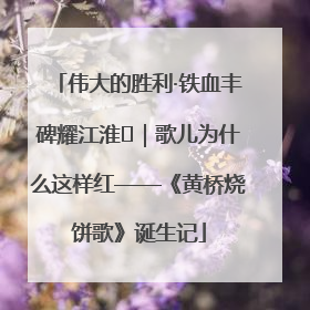 伟大的胜利·铁血丰碑耀江淮⑫｜歌儿为什么这样红——《黄桥烧饼歌》诞生记