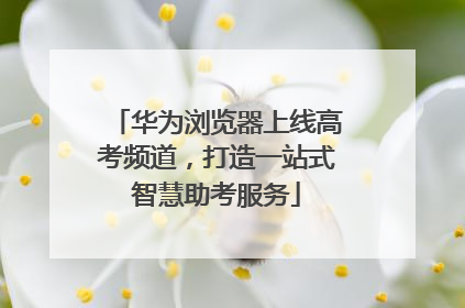 华为浏览器上线高考频道，打造一站式智慧助考服务