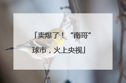 卖爆了！“南哥”球市，火上央视