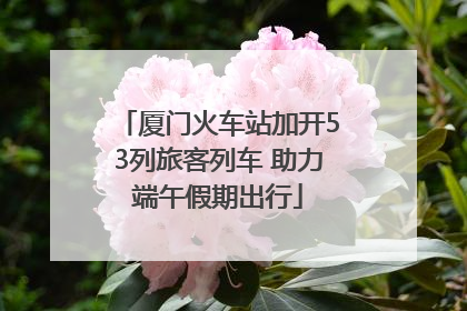 厦门火车站加开53列旅客列车 助力端午假期出行