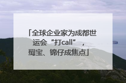 全球企业家为成都世运会“打call”，蜀宝、锦仔成焦点