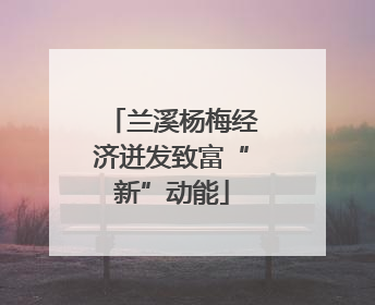 兰溪杨梅经济迸发致富“新”动能