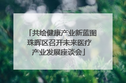 共绘健康产业新蓝图 珠晖区召开未来医疗产业发展座谈会