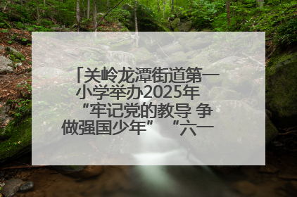 关岭龙潭街道第一小学举办2025年“牢记党的教导 争做强国少年”“六一”文艺汇演活动