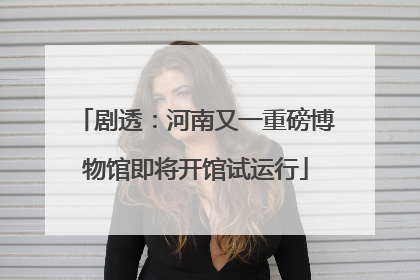 剧透：河南又一重磅博物馆即将开馆试运行