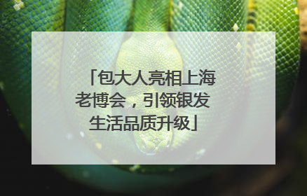 包大人亮相上海老博会，引领银发生活品质升级