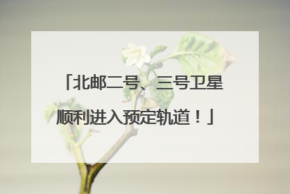 北邮二号、三号卫星顺利进入预定轨道！