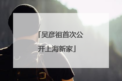 吴彦祖首次公开上海新家