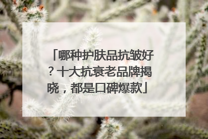 哪种护肤品抗皱好？十大抗衰老品牌揭晓，都是口碑爆款