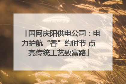 国网庆阳供电公司：电力护航“香”约时节 点亮传统工艺致富路