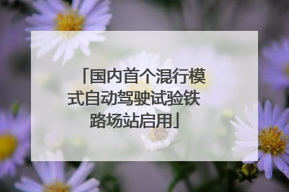 国内首个混行模式自动驾驶试验铁路场站启用