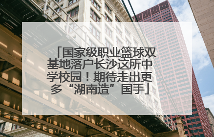 国家级职业篮球双基地落户长沙这所中学校园！期待走出更多“湖南造”国手