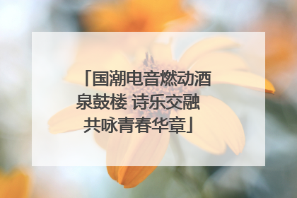 国潮电音燃动酒泉鼓楼 诗乐交融共咏青春华章