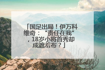 国足出局！伊万科维奇：“责任在我”，18岁小将首秀却成遮羞布？