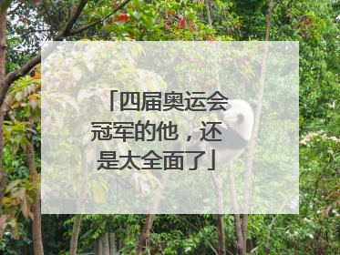 四届奥运会冠军的他，还是太全面了