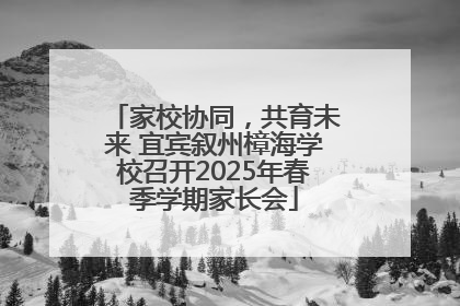 家校协同，共育未来 宜宾叙州樟海学校召开2025年春季学期家长会